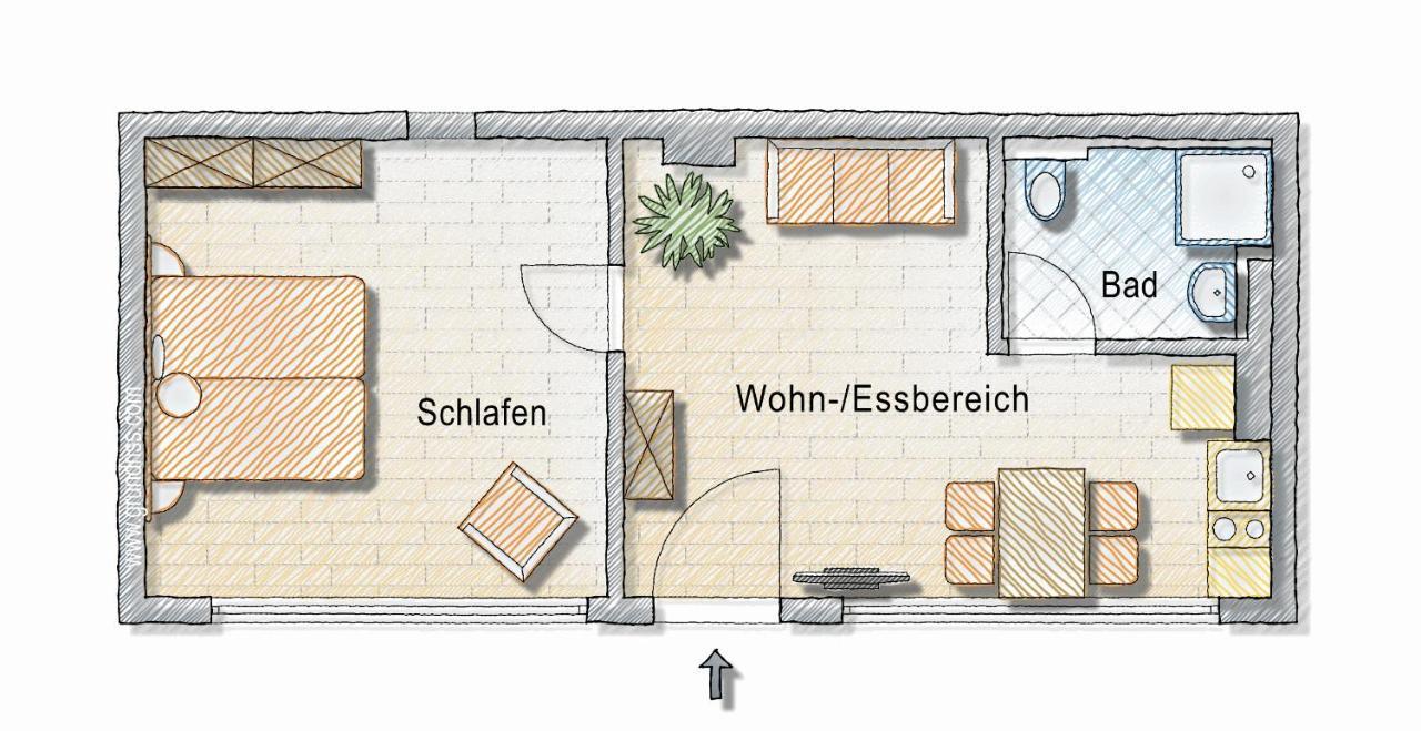 Modernes 2-Zi-Apartment in Top Innenstadt-Lage Nürnberg Exterior foto